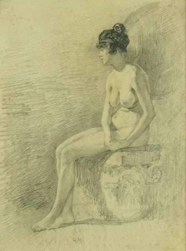 La modella seduta, 1920